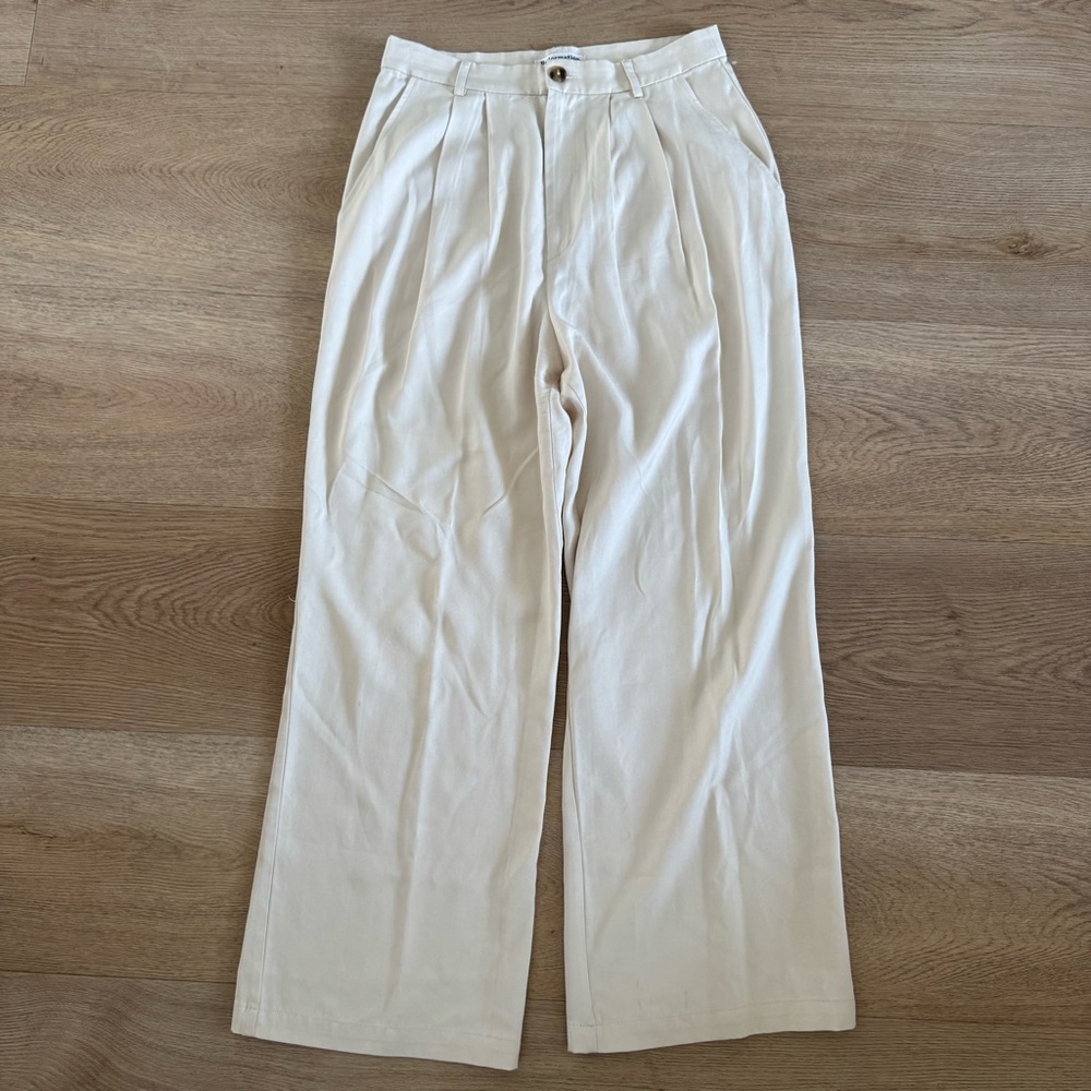 Reformation Mason Pant 8 Petite Short Sugar Color - Picture 3 of 10
